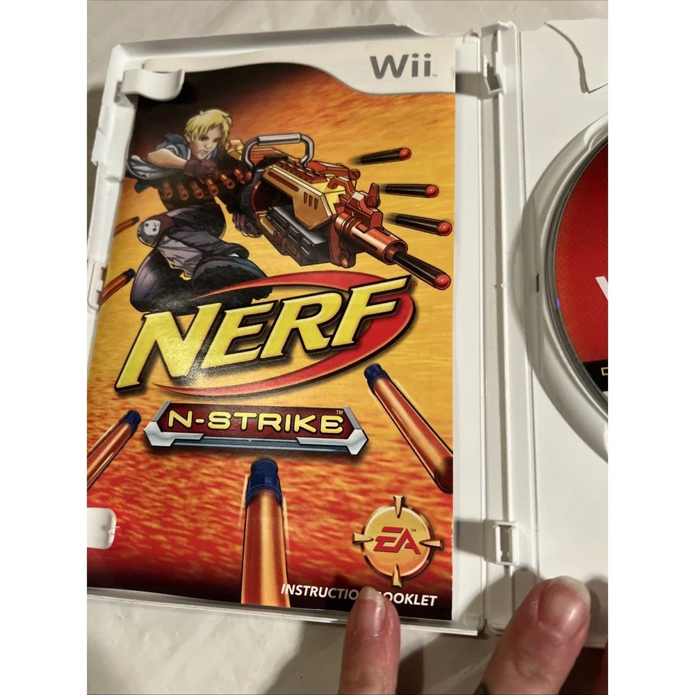 Nerf N-Strike - Nintendo Wii Game - 4 Player -Tested Working Fast Shipping